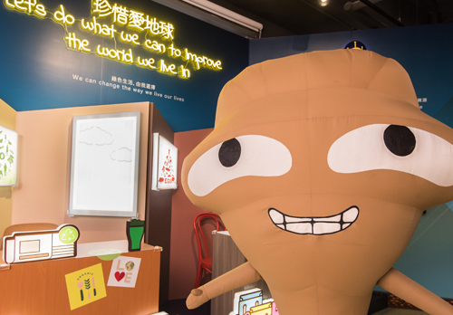 Big Waster, a popular character created by the HKSAR Government to spread the message that we should all ‘use less, waste less’