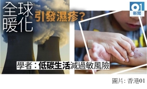 全球暖化與濕疹、哮喘有關？　醫學論文：減碳生活減患病風險 (香港01 - 20180619)
