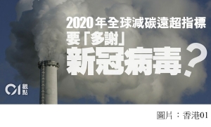 疫情衝撃全球減碳26噸　可否成低碳環保生活契機？ (香港01 - 20210308)