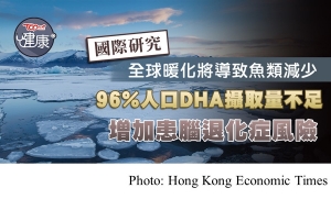 全球暖化將導致魚類減少　96%人口DHA攝取量不足或增腦退化風險 (Hong Kong Economic Times - 20190930)